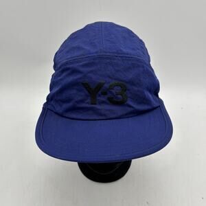 Y-3 Yohji Yamamoto Adidas Blue Running Cap Pull String Back Gorpcore Streetwear